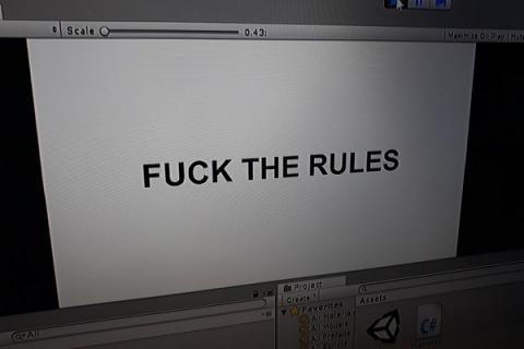 FUCK THE RULES es el tema del jam.